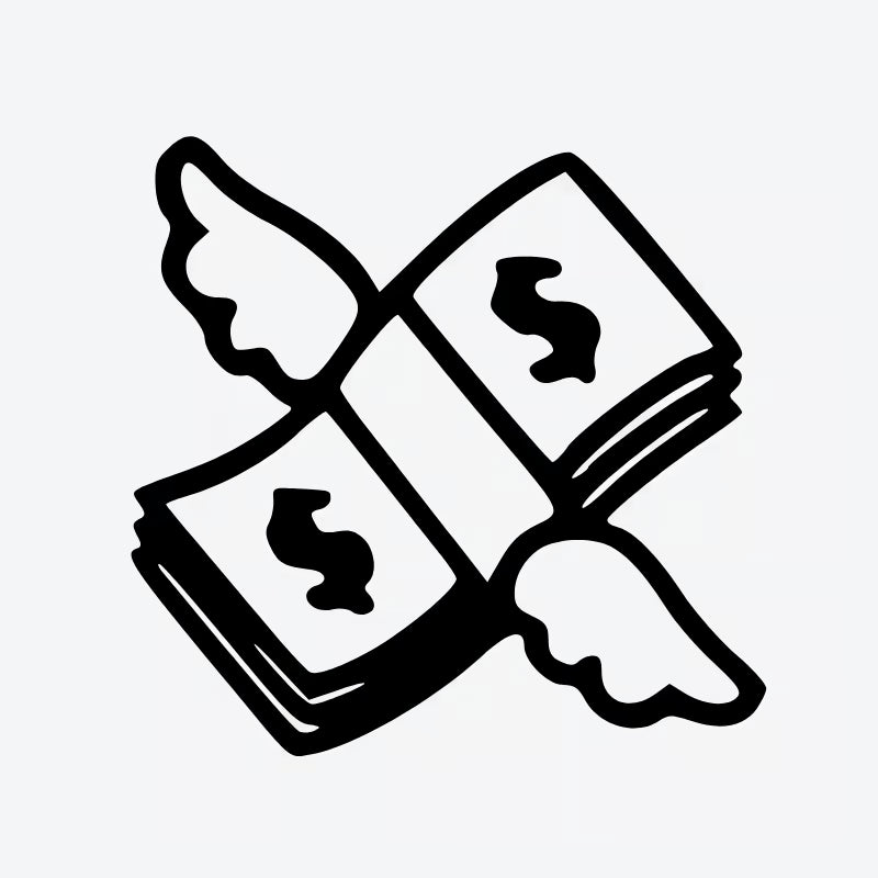 Flying Money Tattoo