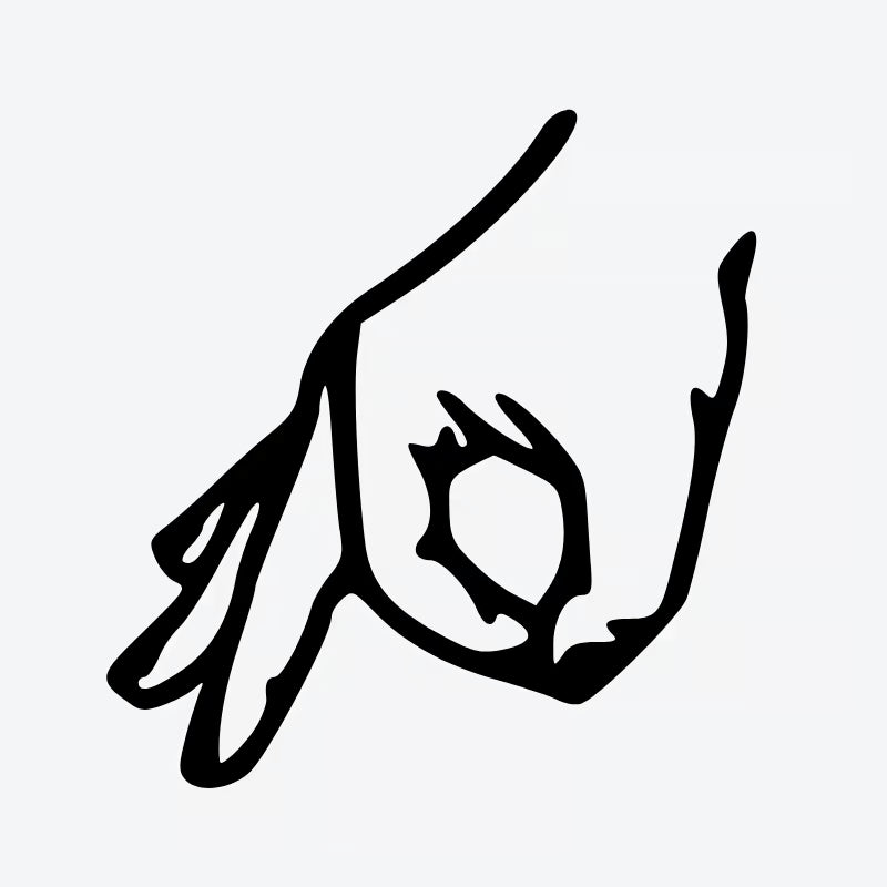 Okay Hand Gesture Tattoo