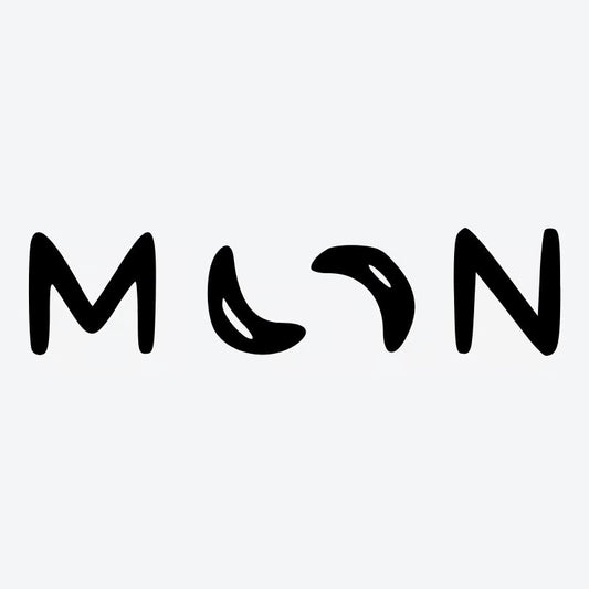 Moon Lettering Tattoo