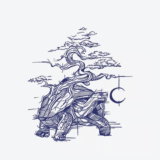 Tree Turtle Moon Tattoo