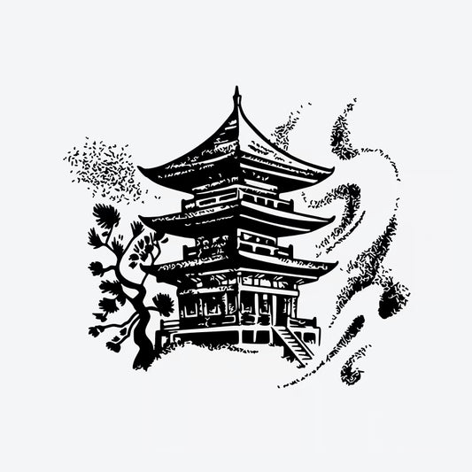 Architectural Boat Jungle Tattoo