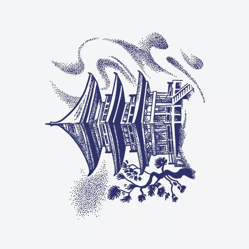 Architectural Boat Jungle Tattoo