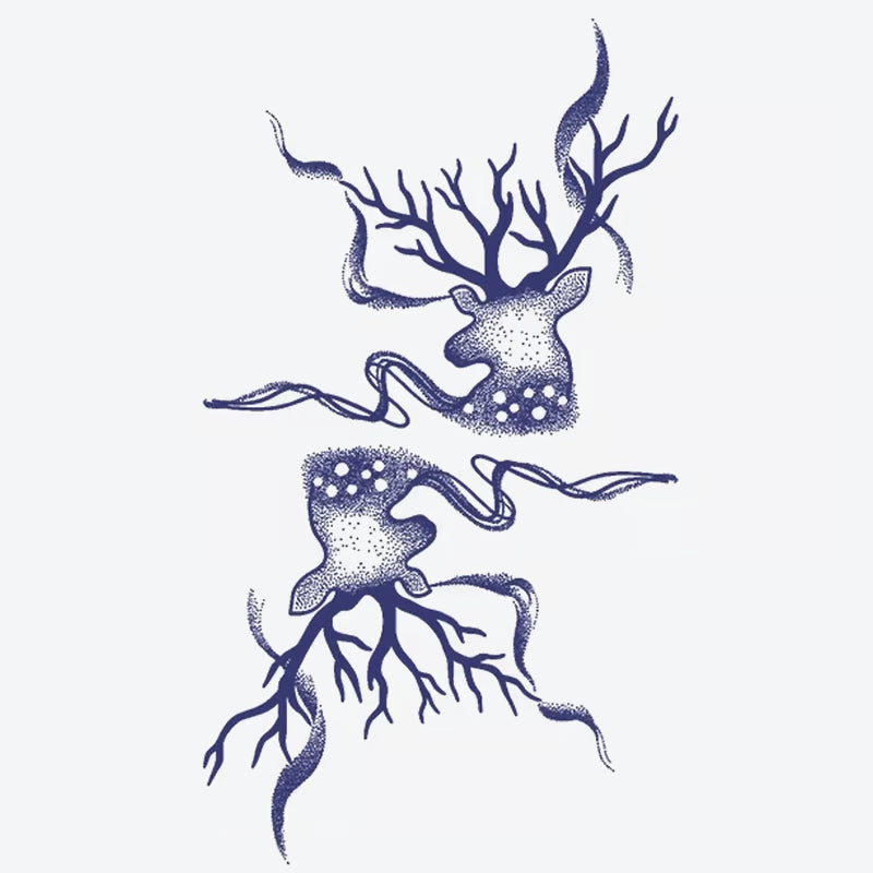 Deer Branches Root Tattoo