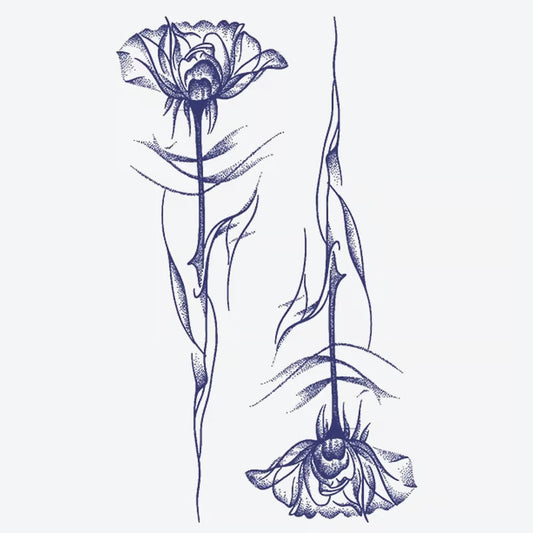 Rose Floral Tattoo