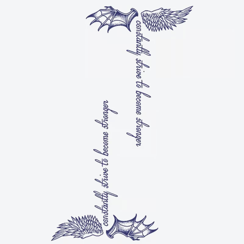 Wings And Strength Tattoo