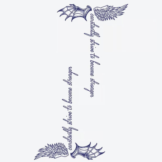 Wings And Strength Tattoo