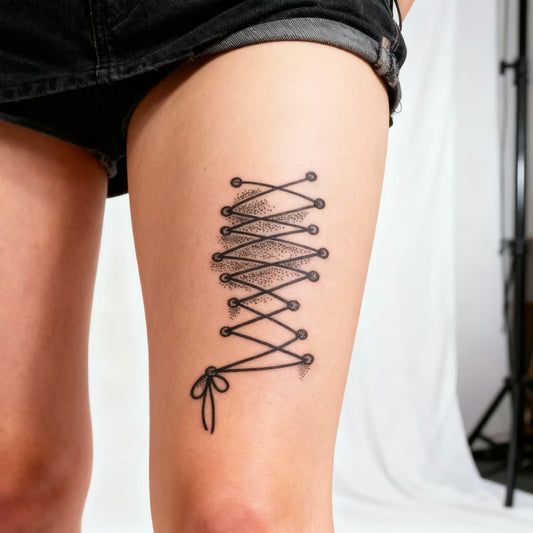 Lace Tie Tattoo