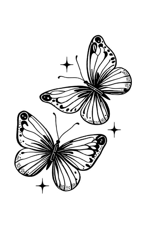 Love Butterfly Tattoo