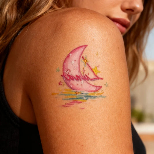 Luminous Moon Tattoo
