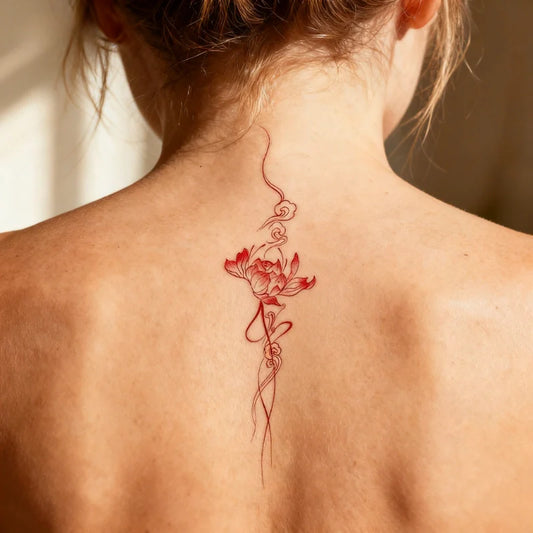 Misty Flower Tattoo
