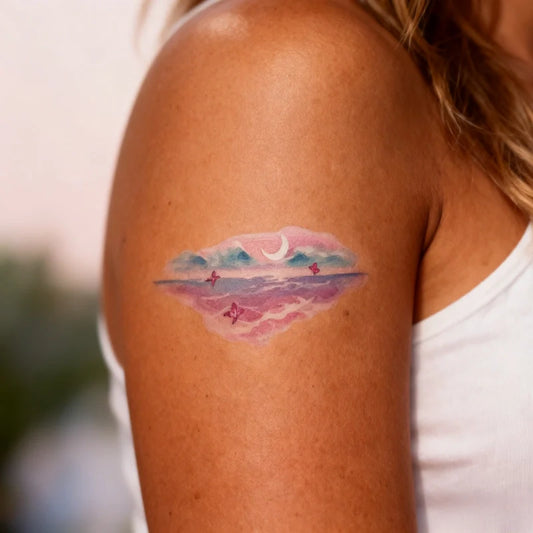 Moonlit Cloud Tattoo