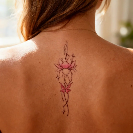 Moonlit Lotus Tattoo