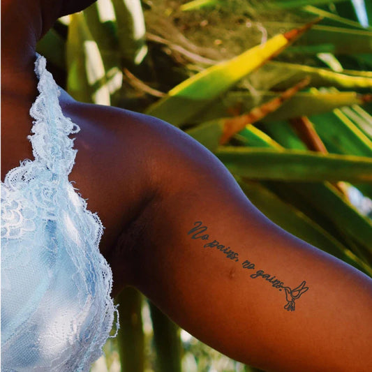 No Pain, No Gain Tattoo