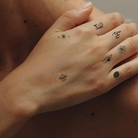Ocean Finger Tattoo