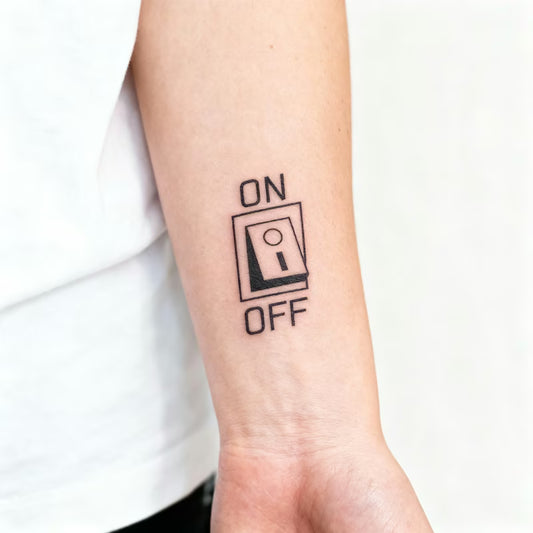 On Off Switch Tattoo