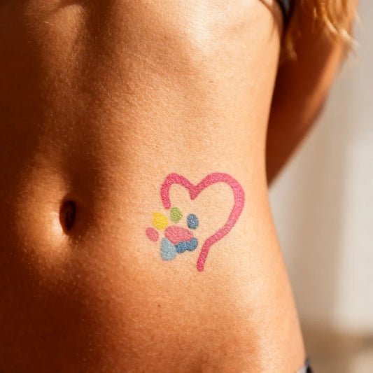Paw Heart Tattoo