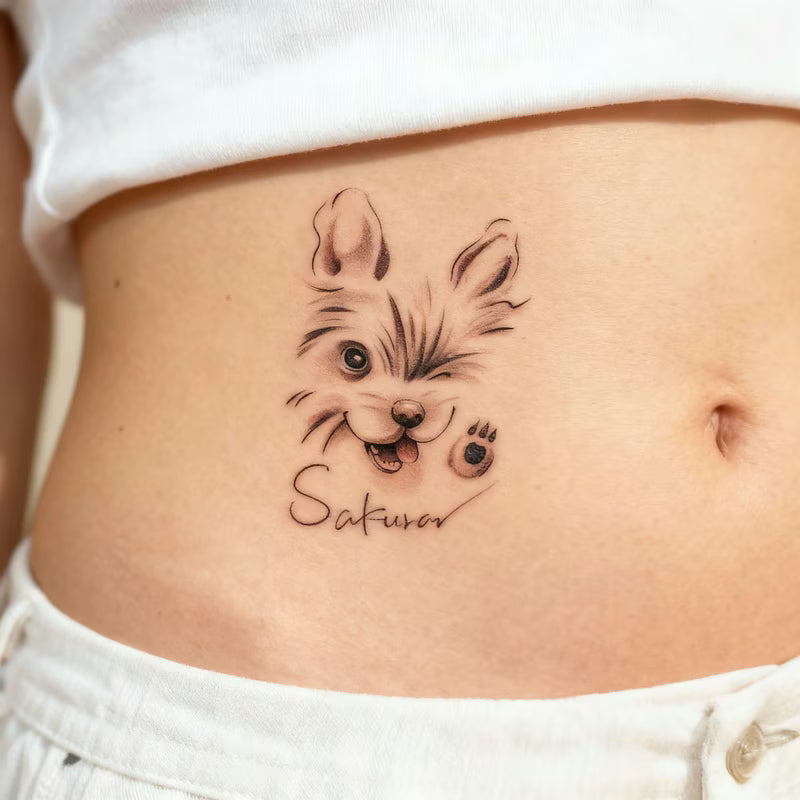 Playful Dog Tattoo