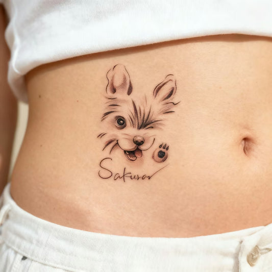 Playful Dog Tattoo