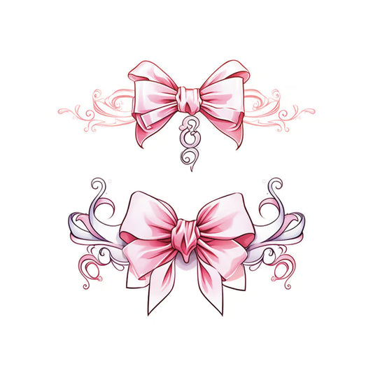 Pink Bow Series Tattoo