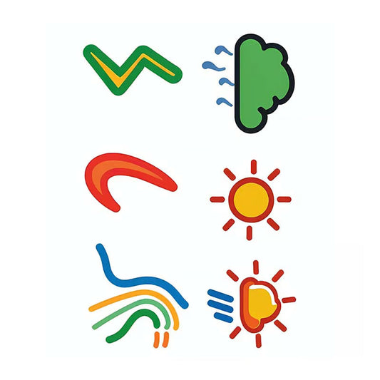 Weather Symbols Tattoo