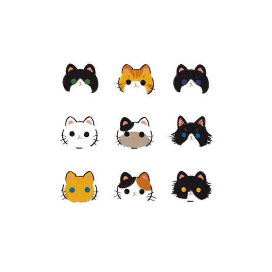 Cat Faces Series Tattoo