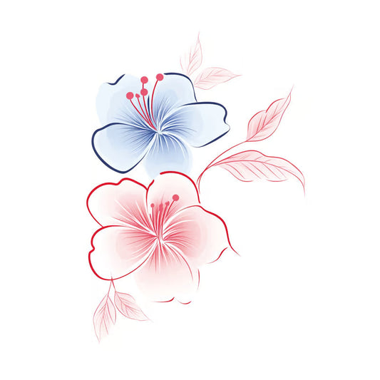 Hibiscus Flower Series Tattoo