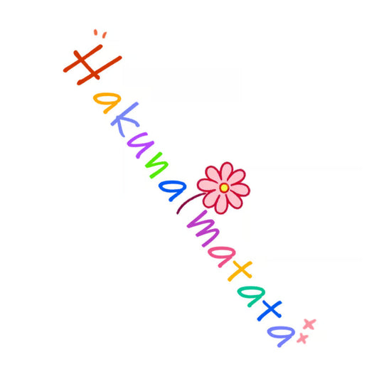 Hakuna Matata Flower Tattoo