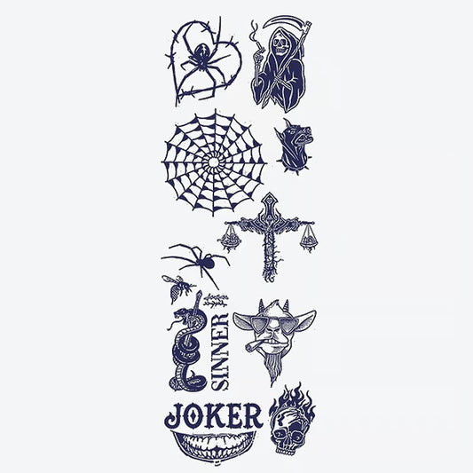 Grim Reaper Spider Joker Tattoo Sleeve Tattoo