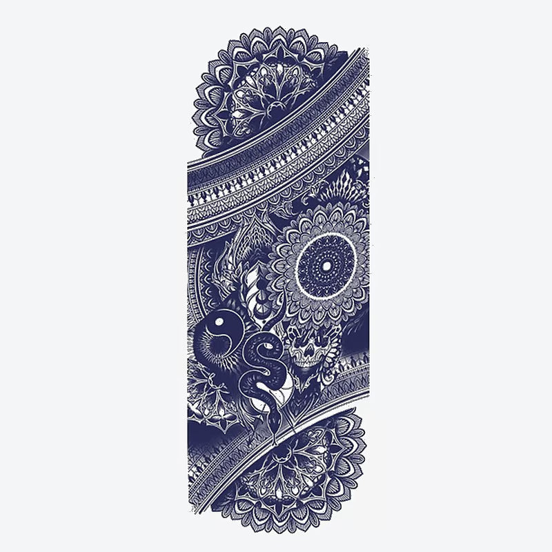 Snake Mandala Floral Sleeve Tattoo