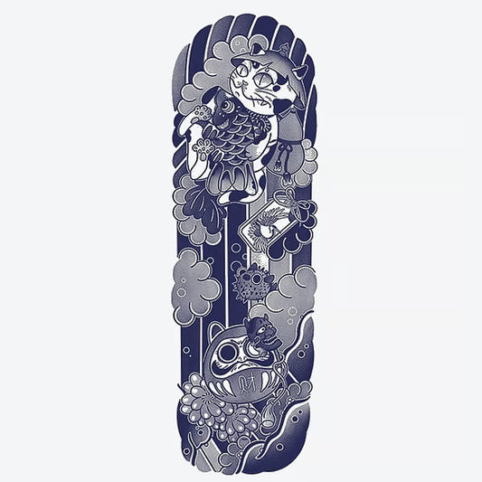 Cat Fish Mask Tattoo Sleeve Tattoo