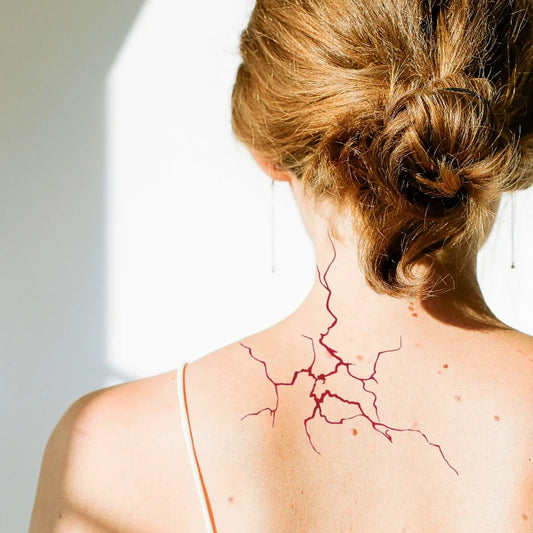 Red Vein Tattoo
