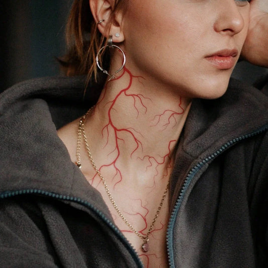Red Veins Tattoo