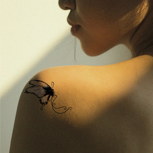 Resting Butterfly Tattoo