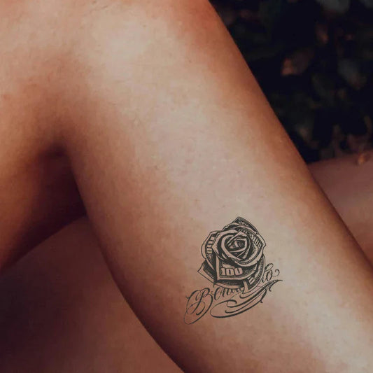 Rose Money Tattoo