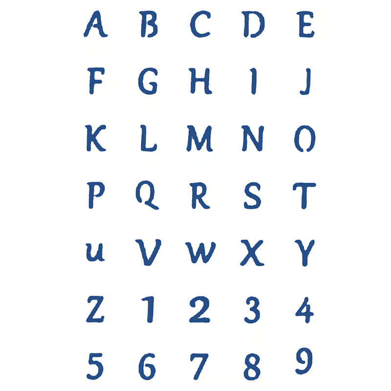 Alphabet Number Series Tattoo