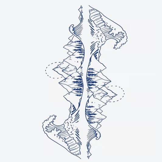 Mountain Spine Tattoo