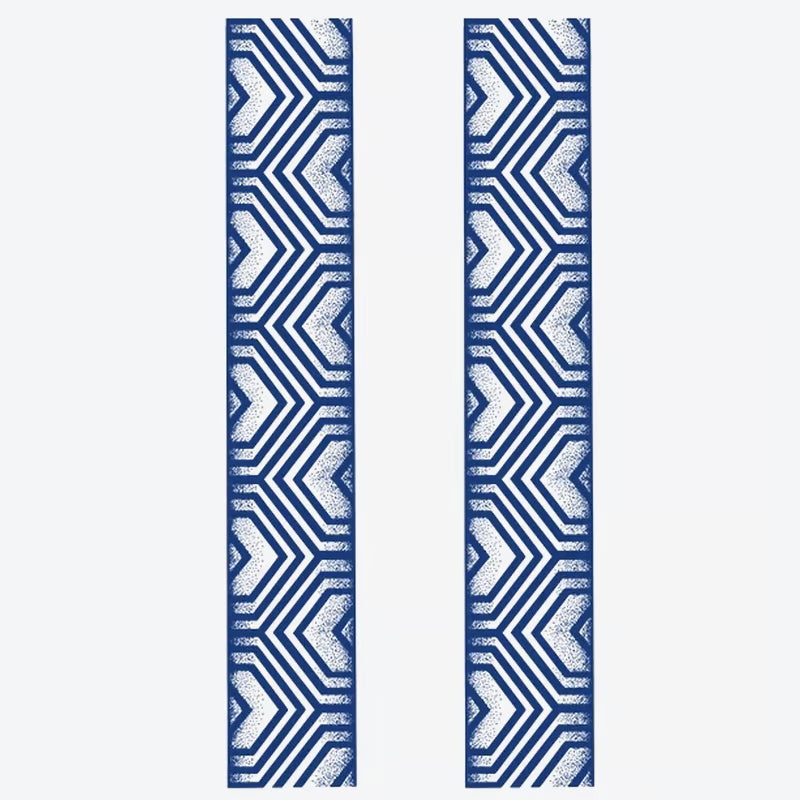 Geometric Blue Pattern Tattoo