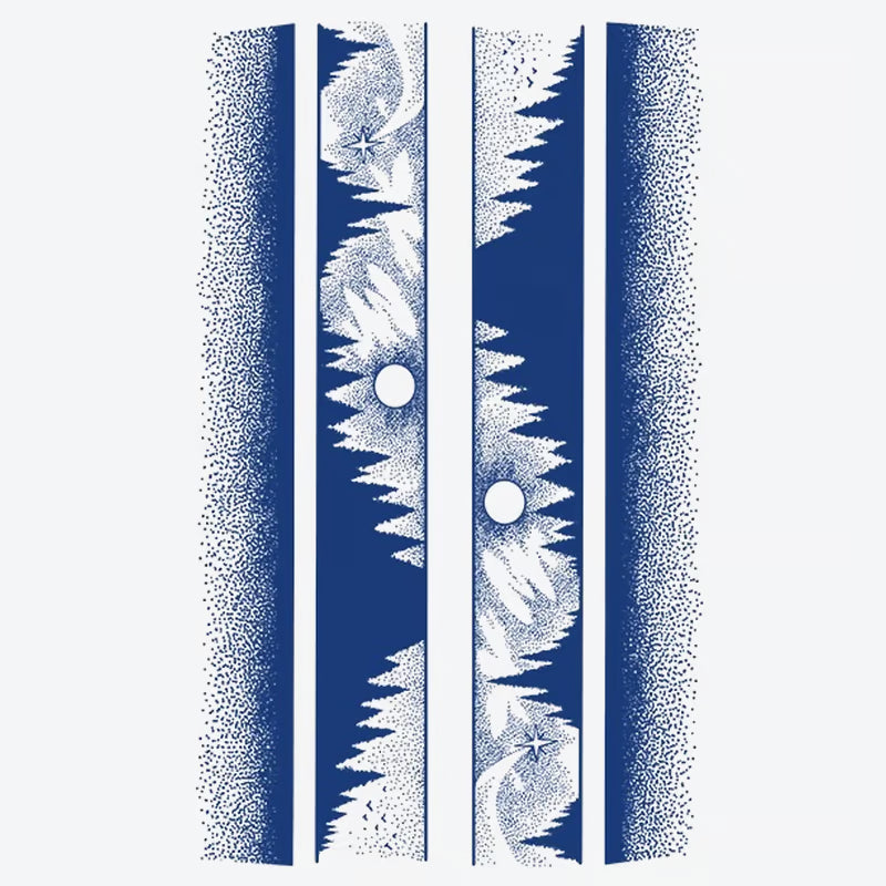 Mountain Peaks And Stars Tattoo