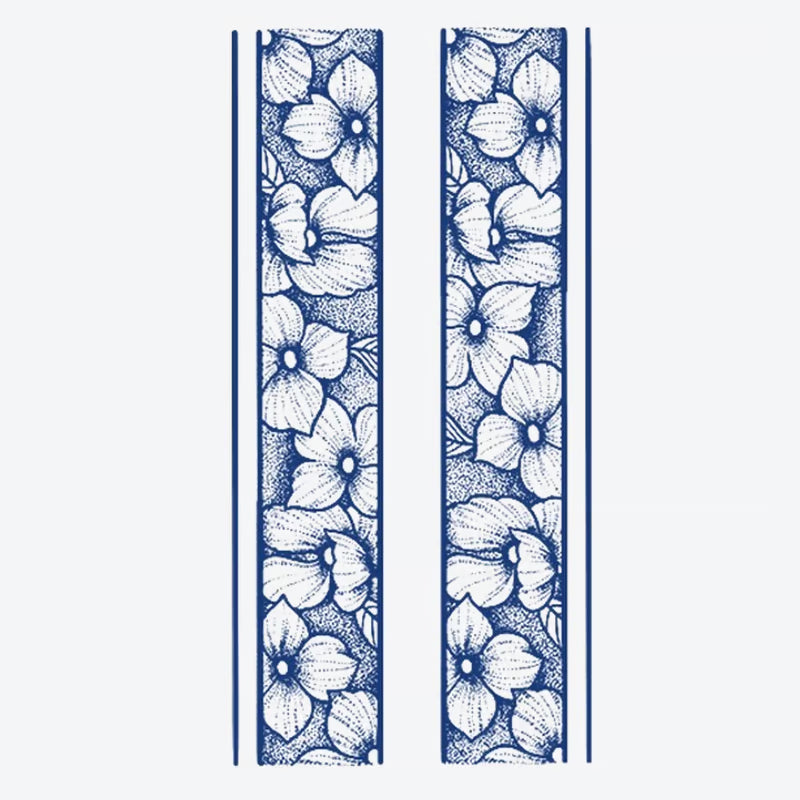 Floral Pattern Border Tattoo