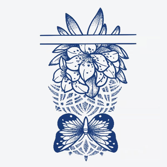 Floral Butterfly Mandala Tattoo