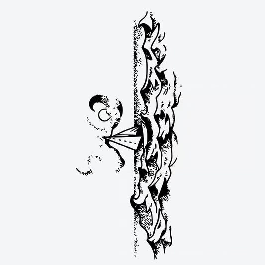 Whimsical Paper Airplane Tattoo