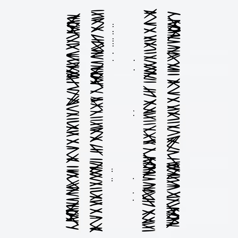 Abstract Line Pattern Tattoo