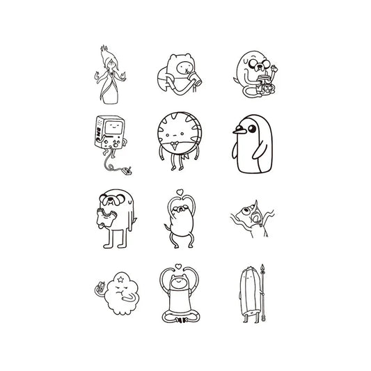 Adventure Time Characters Tattoo