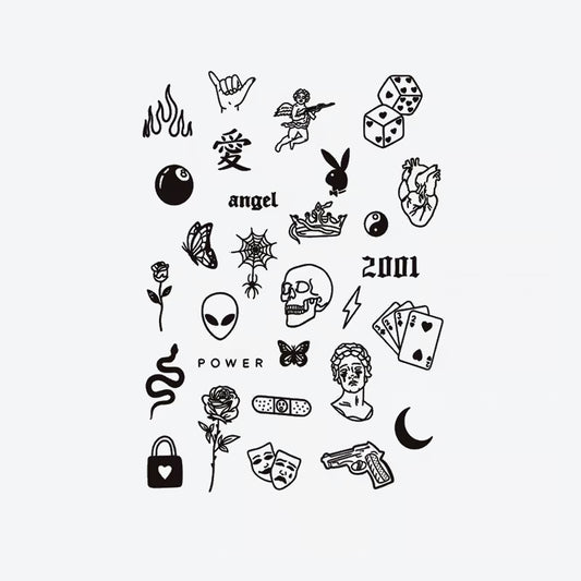 Love Collection Finger Tattoo