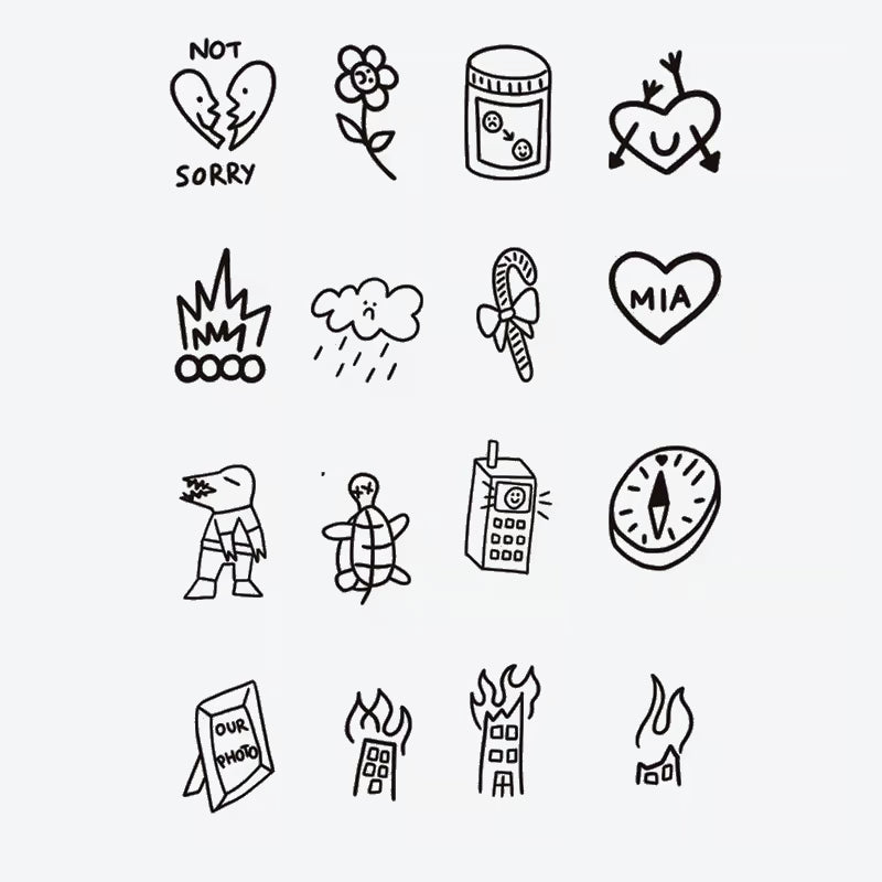 Miscellaneous Symbols Finger Tattoo