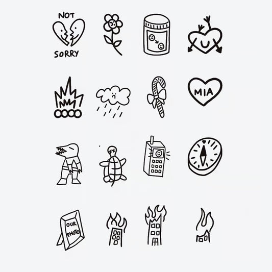 Miscellaneous Symbols Finger Tattoo