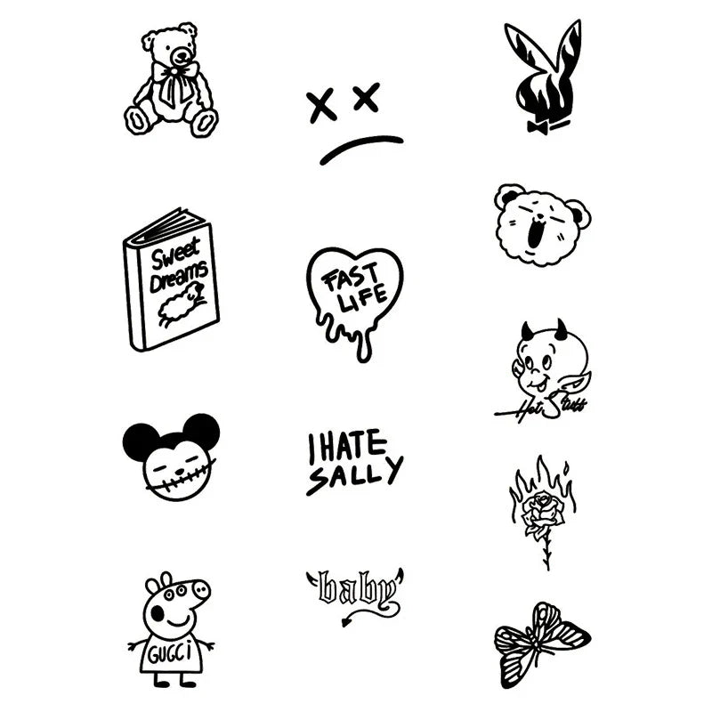 Cute Characters Series Tattoo