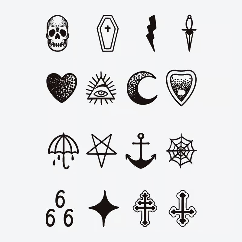 Symbol Finger Tattoo