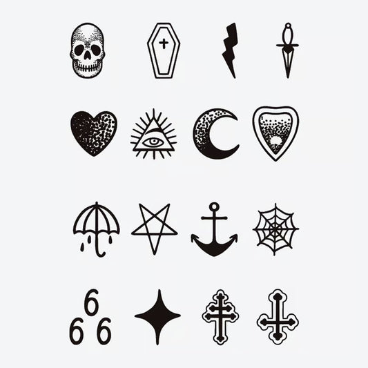 Symbol Finger Tattoo