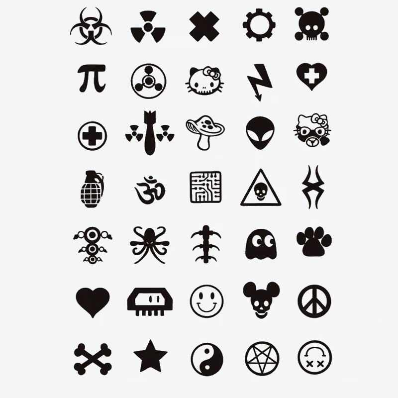 Symbol Finger Tattoo